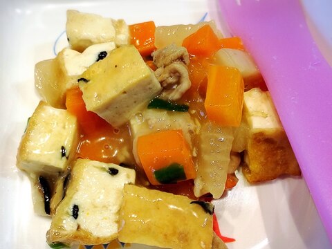 厚揚げ豆腐の和風あんかけ〜離乳食後期〜